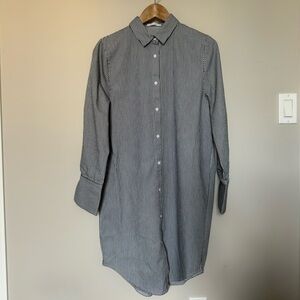 Oak + Fort Pinstripe Shirt dress